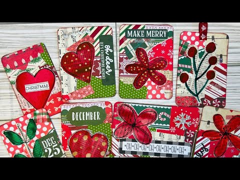 How to make easy Junk JOURNAL Cards | Collage with Me | Junk Journal IDEAS |