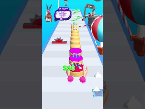 মামা তুমি এটা কি বানাচ্ছো 🤩 Cake Stuck Run Mobile Gameplay | Ranel Gamer #games #gaming #shorts