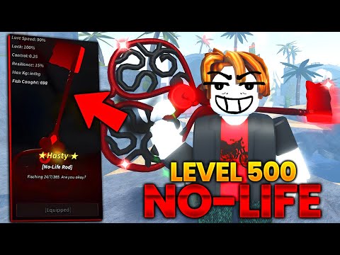 COMO PEGAR LEVEL 500 RAPIDO NO FISCH 🔥 (No-Life Rod Melhor Método)