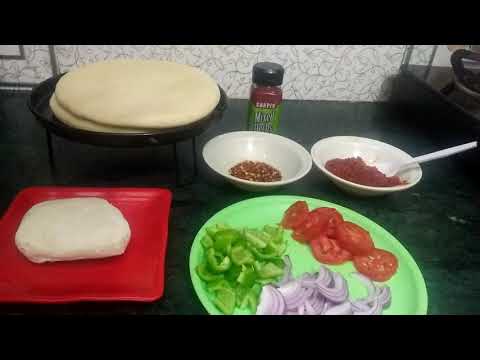 Veg mozzarella cheese pizza recipe@in hindi