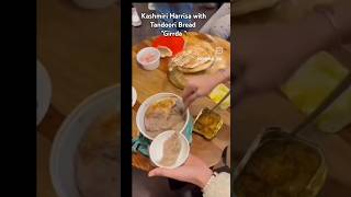 Guests enjoying Kashmiri breakfast during winter" Harrisa with Girrda "#subscribemychannel #shots