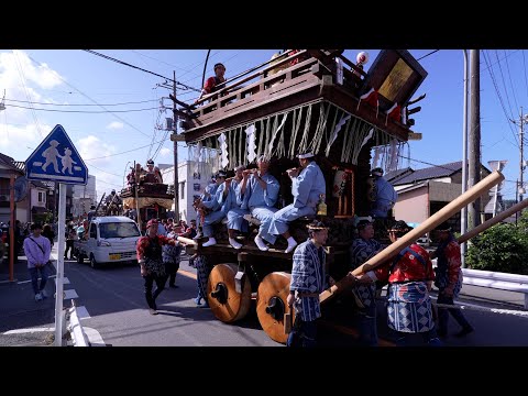 佐原の大祭2024秋　中日　旧入船橋での南横宿区　下分区　東関戸区