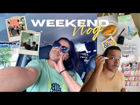 book club event, cozy rainy days + mid-year reset // WEEKEND* VLOG 🍃