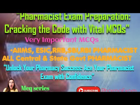 lmportant MCQs for pharmacist exam #pharmacistexampreparation #zppharmacist #zp #aiims #pharmacist