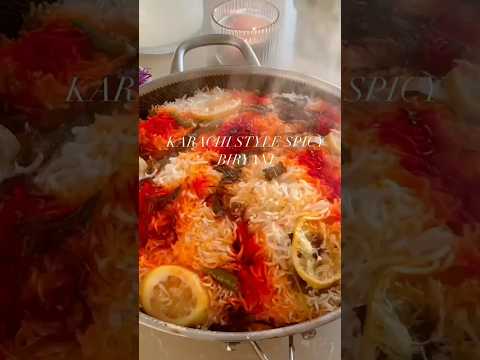 || Spicy Karachi Chicken Biryani Recipe || #shorts #viral #biryani #recipe