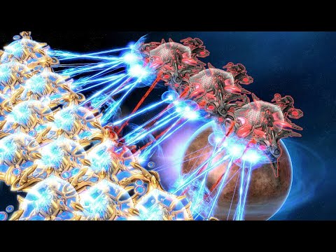 3 Tal'darim Motherships vs Mothership Fleet [Daily StarCraft Brawl]