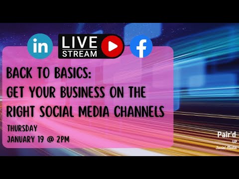 Back to Basics: Get Your Business on the Right Social Media Channels