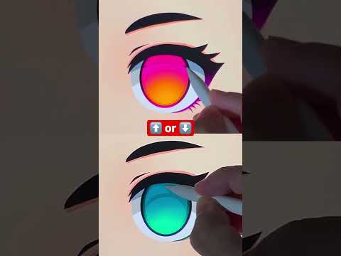 🥶Colouring Anime Eyes Easy Digital Art with Procreate #drawing #digitalart #gachaedit