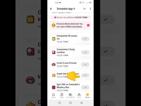How tu collect tomarket extra reward #airdrop #crypto #tomarket