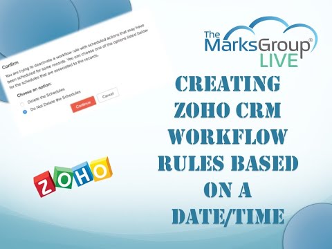 Creating Zoho CRM Workflow Rules Based on A Date or Time