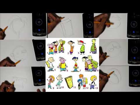 How I Draw the Kids From the Cul-De-Sac from Ed,  Edd, n Eddy in 60 Seconds