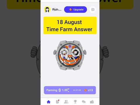 Time Farm Daily Oracle Answer 18 August #timefarm #shorts