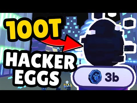 Opening MAX TECH COINS on HACKER EGGS in Pet Simulator X (Roblox)