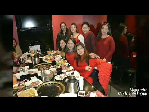 Korean bbq and christmas party