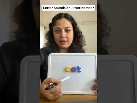 Letter Sounds or Letter Names? What to Teach?#shorts