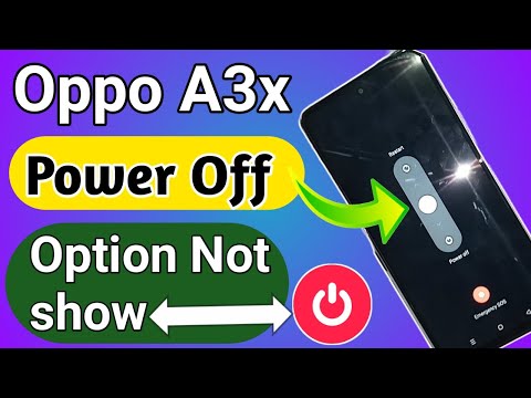 Oppo A3x Power off //how to power off oppo A3x