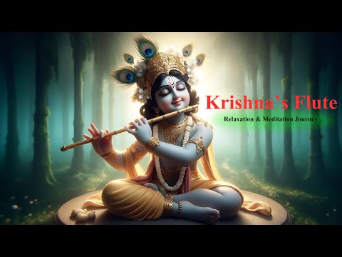 🔴Live Krishna’s Flute: Relaxation Music  Stress Relief, Sleep Music, Meditation Study, Calming Music