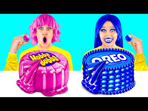 Pink VS Blue Cake Decorating Challenge | Funny Moments by PaRaRa Challenge