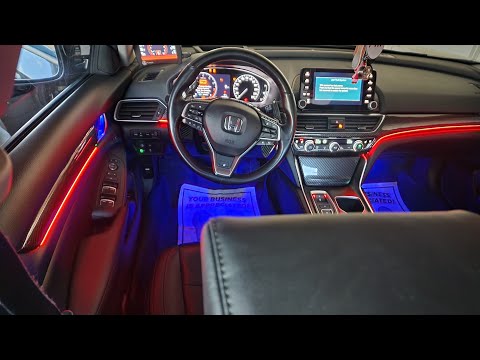 How to install Dual Zone Ambient lights on 2022 Honda Accord Touring ! #ambientlights #DIY #Honda