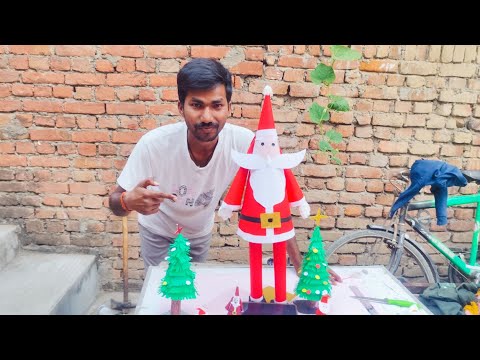 how to make Santa Claus with paper / paper easy Santa Claus🎅 😎 easy Santa Claus #christmas ❤