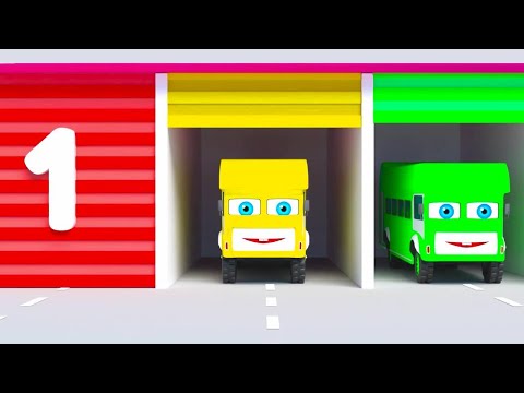 Ten Little Buses | One Little Two Little Three Little | Nursery Rhymes & Songs Collection Kids USA