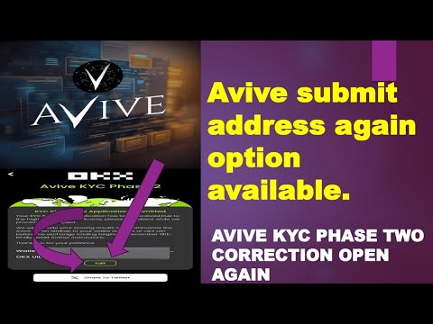 Avive kyc phase 2 | Avive change withdrawal wallet | Avive wallet update | Avive kyc mining update