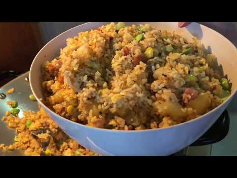 Stay At Home - A Very Big Portion Petai Fried Rice ! 超大份臭豆炒飯！！