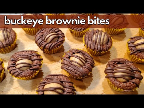 How to Make Buckeye Brownie Bites!