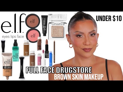 FULL FACE of NEW e.l.f. Cosmetics MAKEUP under $10 *Brown Skin Makeup* | MagdalineJanet