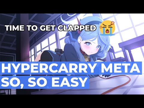 How To Delete All EX Raid Bosses By Hyper Carrying (feat. Hieronymus & Ako) | Blue Archive