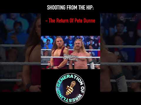 SHOOTING ON THE RETURN OF PETE DUNNE - #wwe #petedunne #smackdown #shorts #short #ytshorts #tna #aew