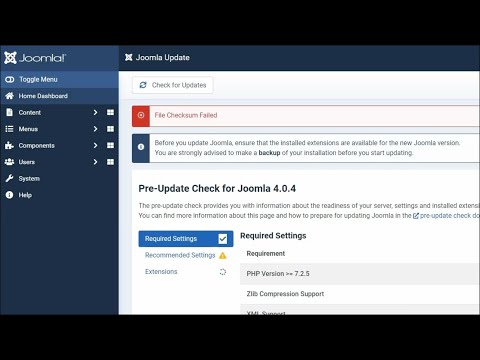 How to Fix Joomla 4 File Checksum Failed When Updating