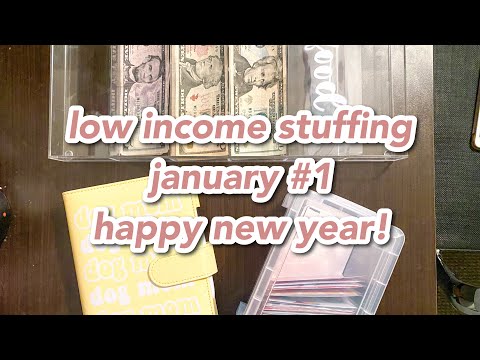 cash envelope stuffing (HAPPY NEW YEAR) | january #1 | low/ variable budget | sinking funds