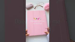 ✏️☕️💕🎧 Daily plan with me on my iPad #ipad #planner #planwithme