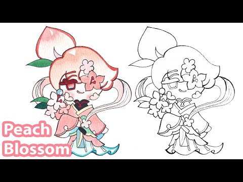 How to draw Peach Blossom Cookie | Cookie Run Kingdom