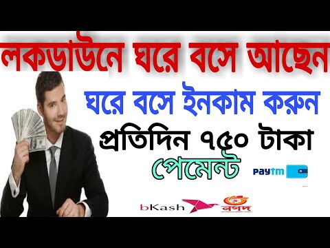 প্রতিদিন ইনকাম ৭৫০ টাকা৷ অনলাইন ইনকাম৷ online income. online income bd payment bKash.