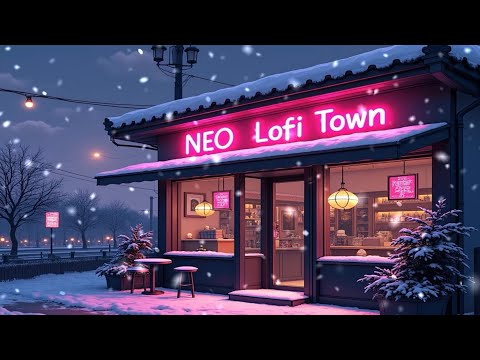 Peaceful Snowy Coffee Shop ☕❄️ – Lofi Hip Hop Beats to Study, Relax, and Focus 🌨️✨🎶