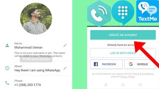 Get  fake Whatsapp || fretone textmeup text me fix error | Create Virtual Phone  | Muhammad usman