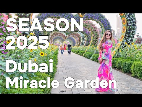 Dubai 🇦🇪 Amazing Miracle Garden, New Season 2025 [4K] Walking Tour