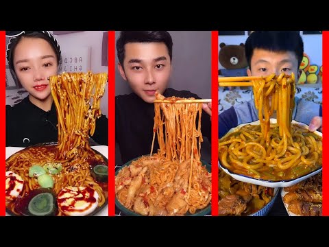 불닭볶음면 먹방모음 | FIRE NOODLE MUKBANG COMPILATION CHINESE FOOD  | 中國モッパン 声控咀嚼音中國吃播  | Ep98