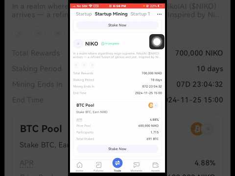 Gate.io “Startup Mining” Stake to Earn: NikolAI(NIKO) 🤑 Gateio Startup Mining Project 🤑