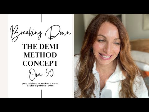 Stop wearing foundation and concealer if you are over 50! Breaking down concepts of the Demi Method