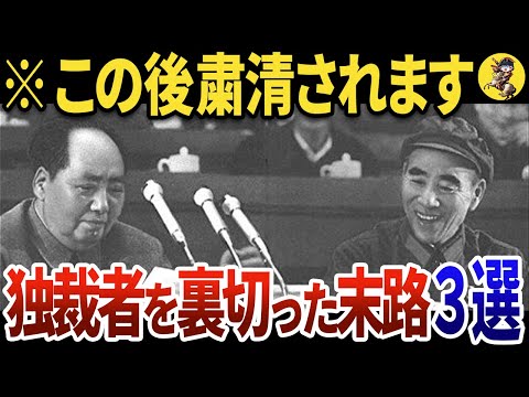 【残酷】独裁者を裏切った者たちの　”悲惨な最期”　３選【世界史】