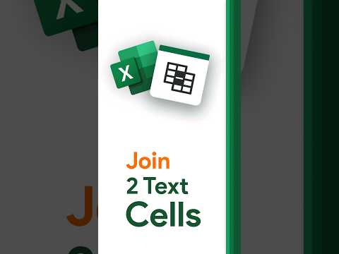 How to JOIN TEXT from two or more cells into one cell [Quick Tutorial] #cells #quicktutorial #excel