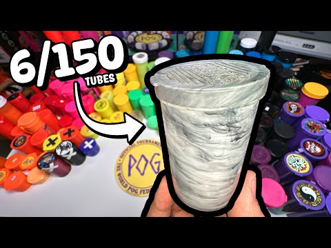 6 of 150 Mystery tubes of POGS - POG CLASSICS