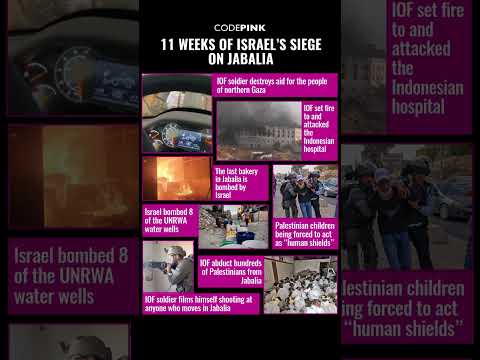 11 weeks of Israel's siege on Jabalia refugee camp in Gaza.