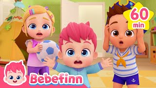 [1HOUR] Rain, Rain, Go Away 🌧 | Bebefinn Nursery Rhymes for Kids