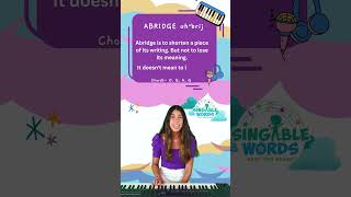 Abridge Song | 4th Grade Vocabulary for Kids | Singablewords #singandlearn #4thgradevocab #popquiz