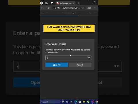 indian bank statement pdf password | how to open Indian bank statement pdf password