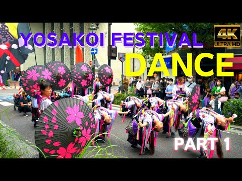 4K★Yosakoi Festival in Japan★part1英語版